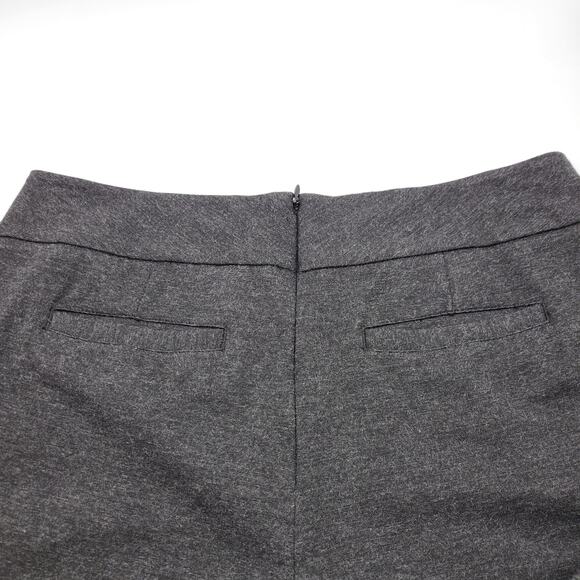 CAbi Wide Leg Gaucho Pants 8 Gray Culottes High Rise Pockets Ponte Knit 188 - Picture 8 of 13